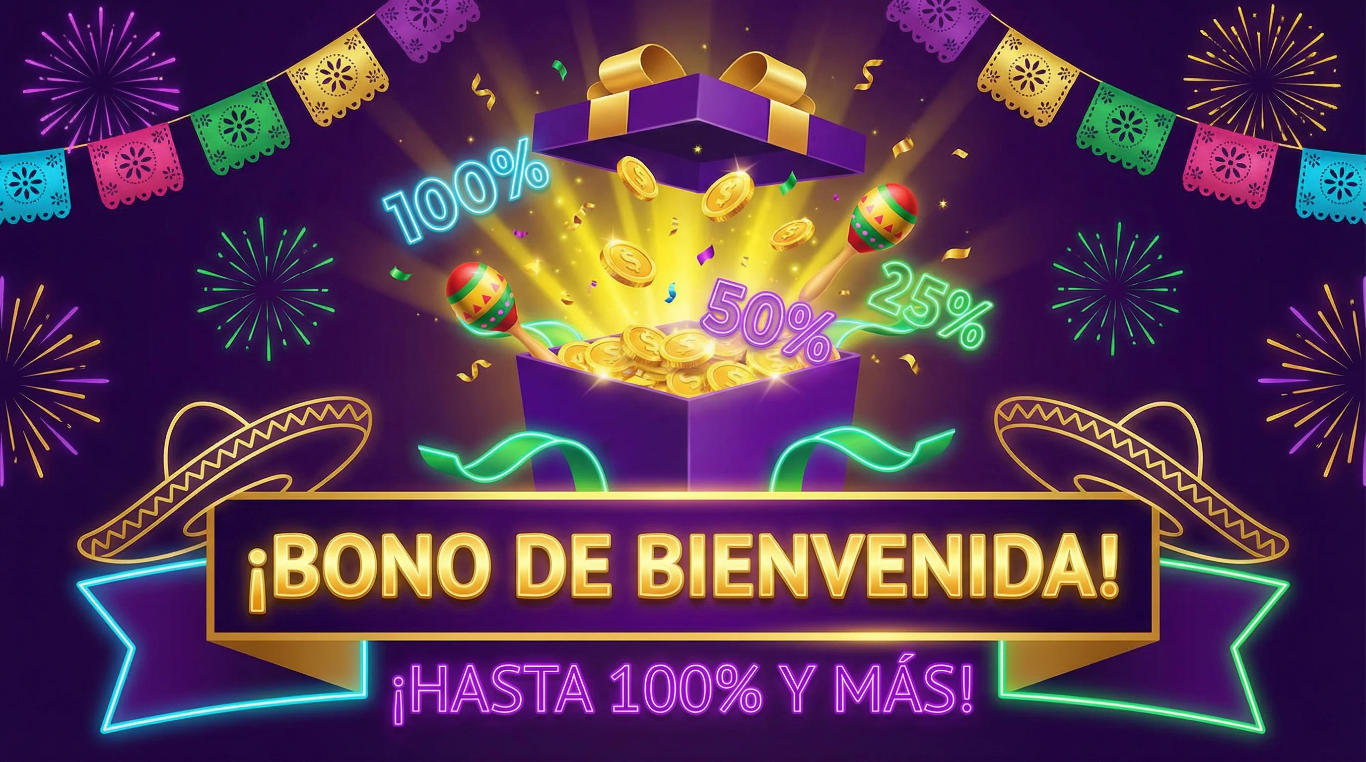 Bono de bienvenida del 100% en codere casino online México